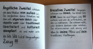 Aus dem kleinen Buch der kreativen Zweifel, Zacken Verlag